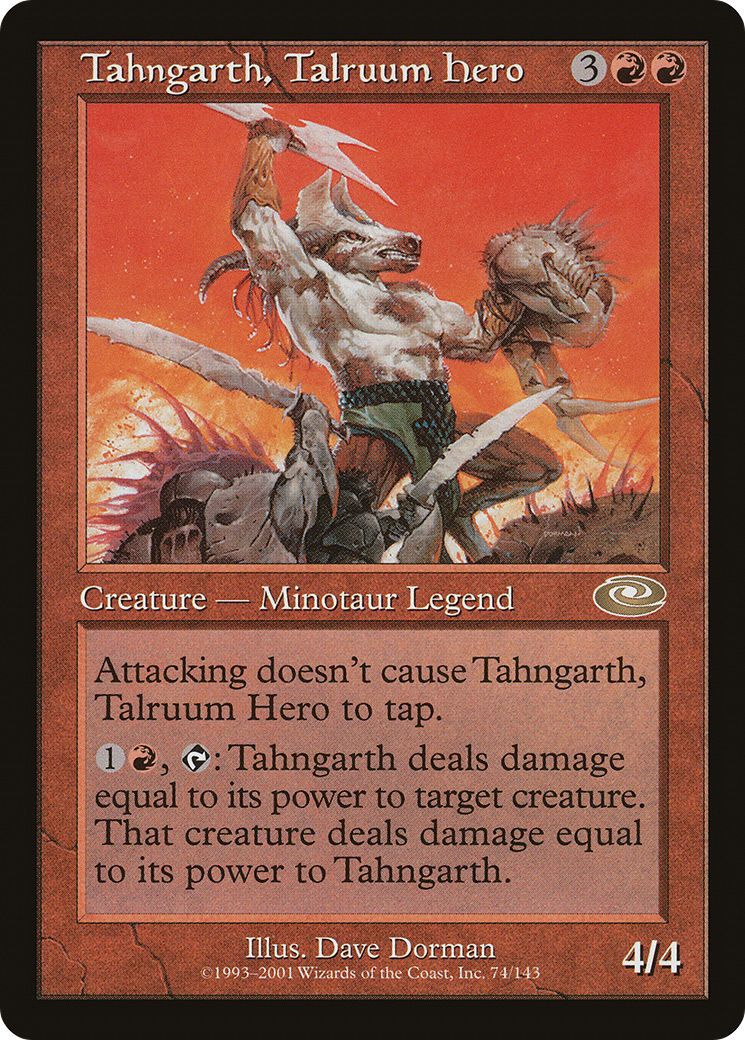 Tahngarth, Talruum Hero (PLS-074) [Planeshift] MTG Single Wizards of the Coast