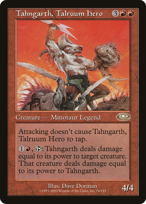Tahngarth, Talruum Hero (Dave Dorman) [Planeshift] MTG Single Magic: The Gathering