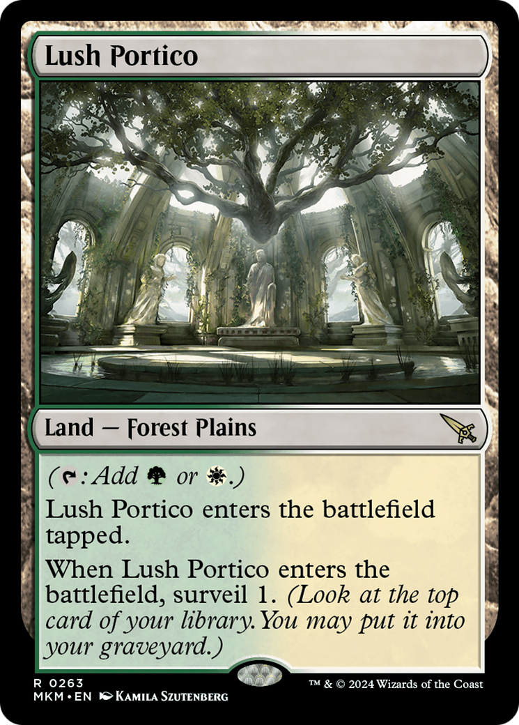 Lush Portico (MKM-263) [Murders at Karlov Manor] Foil MTG Single Murders at Karlov Manor
