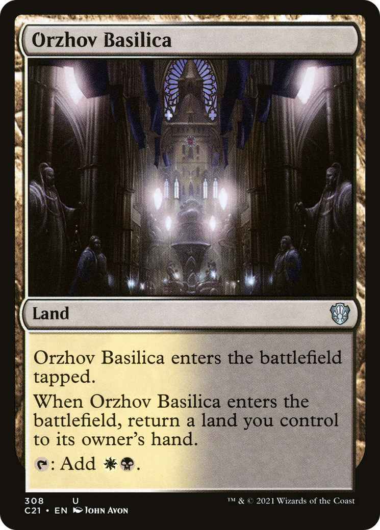 Orzhov Basilica (C21-308) [Commander 2021] MTG Single Wizards of the Coast