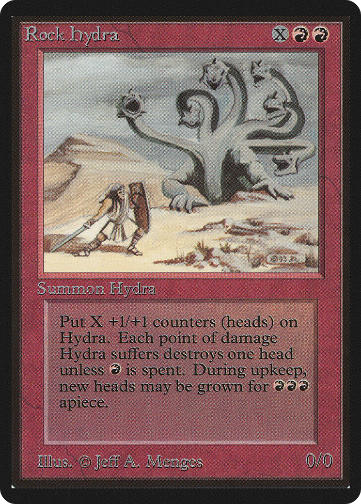 Rock Hydra (LEB-) [Oldschool] Limited Edition Beta MTG Single Wizards of the Coast