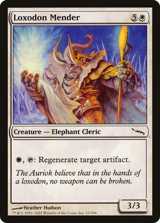 Loxodon Mender (MRD-012) [Mirrodin] Foil MTG Single Wizards of the Coast