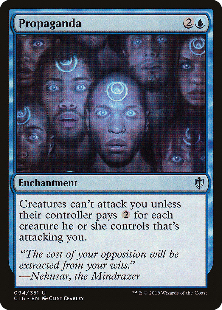 Propaganda (C16-094) [Commander 2016] MTG Single Wizards of the Coast