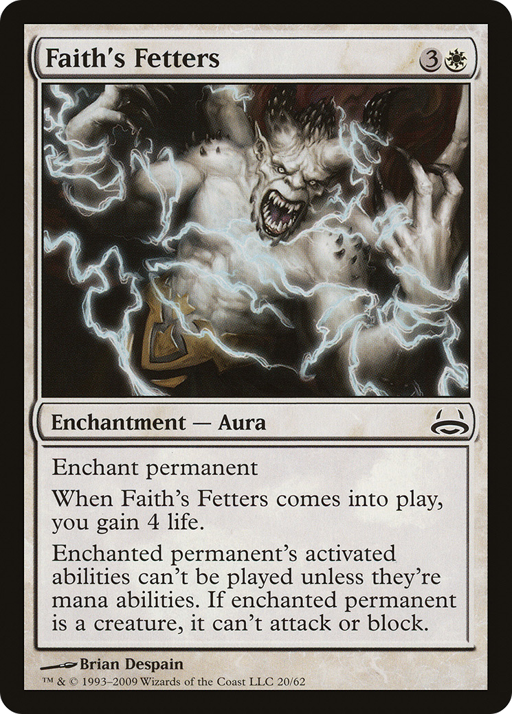 Faith's Fetters (DDC-020) [Misc] Duel Decks: Divine vs. Demonic MTG Single Wizards of the Coast
