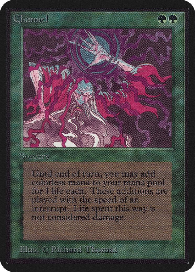 Channel (LEA-) [Oldschool] Limited Edition Alpha MTG Single Wizards of the Coast