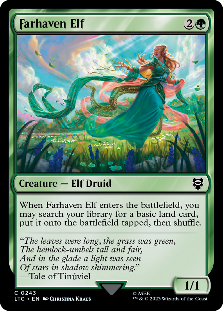 Farhaven Elf (LTC-243) [Tales of Middle-earth Commander] MTG Single Wizards of the Coast