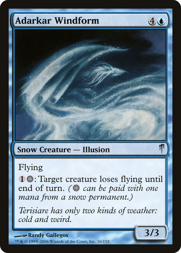 Adarkar Windform (CSP-026) [Coldsnap] Foil MTG Single Wizards of the Coast