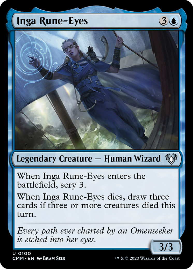 Inga Rune-Eyes (CMM-100) [Commander Masters] Foil MTG Single Wizards of the Coast