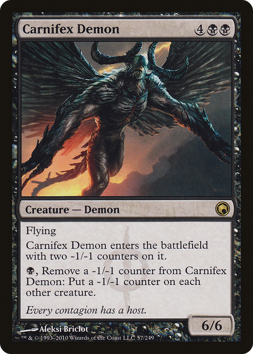 Carnifex Demon (SOM-057) [Scars of Mirrodin] Foil MTG Single Wizards of the Coast