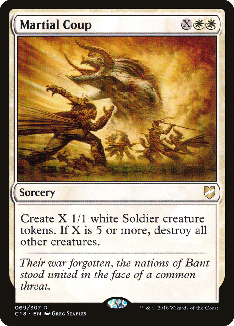 Martial Coup (C18-069) [Commander 2018] MTG Single Wizards of the Coast