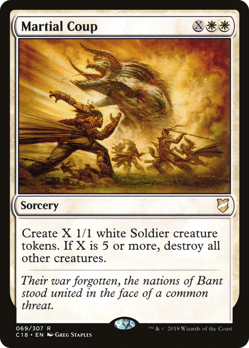 Martial Coup (C18-069) [Commander 2018] MTG Single Wizards of the Coast