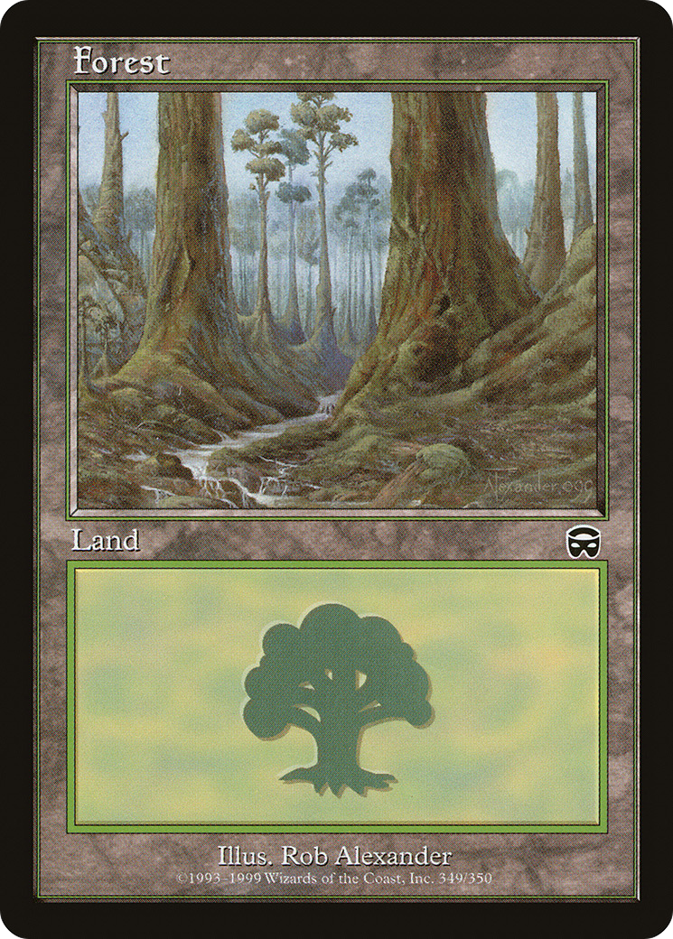 Forest (MMQ-349) [Mercadian Masques] MTG Single Wizards of the Coast