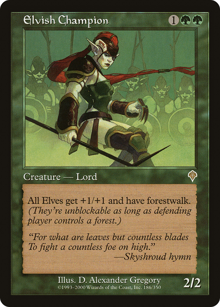 Elvish Champion (INV-186) [Invasion] Foil MTG Single Wizards of the Coast