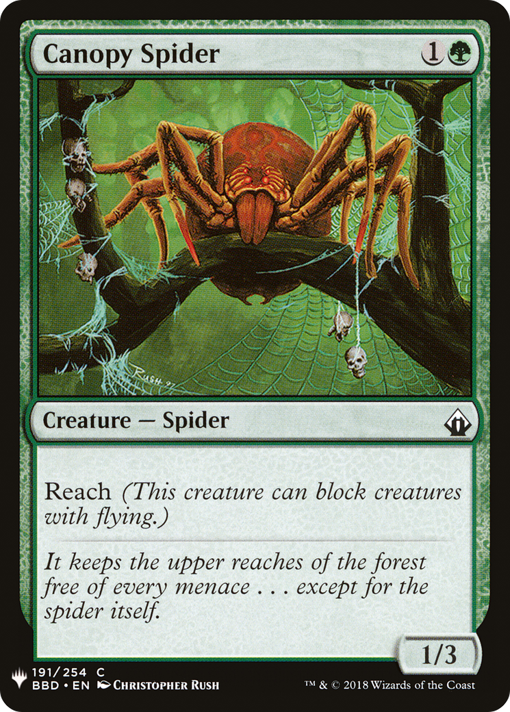 Canopy Spider (LIST-191) [Mystery Booster] The List MTG Single Wizards of the Coast