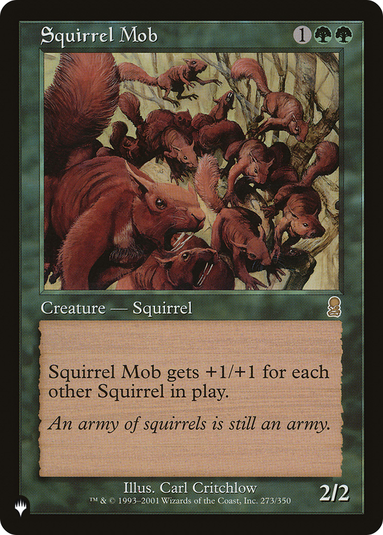 Squirrel Mob (LIST-ODY-273) [Mystery Booster] The List MTG Single Wizards of the Coast