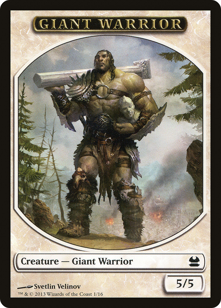 Giant Warrior (MMA-001) [Tokens] Modern Masters Tokens MTG Single Wizards of the Coast