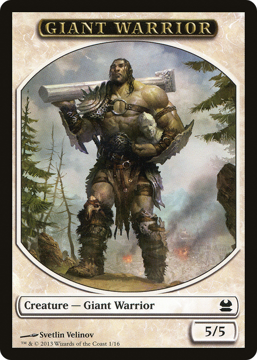 Giant Warrior (MMA-001) [Tokens] Modern Masters Tokens MTG Single Wizards of the Coast