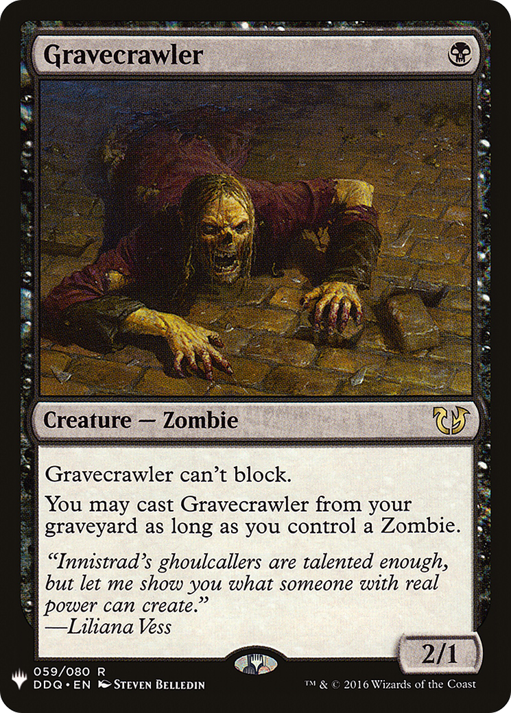 Gravecrawler (LIST-059) [Mystery Booster] The List MTG Single Wizards of the Coast