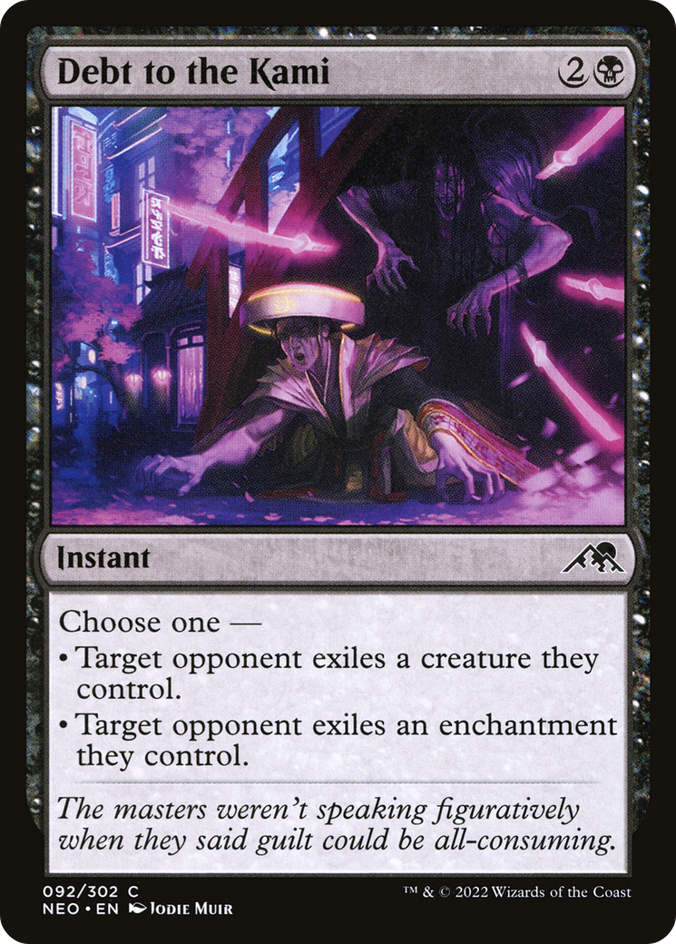 Debt to the Kami (NEO-092) [Kamigawa: Neon Dynasty] Foil MTG Single Wizards of the Coast