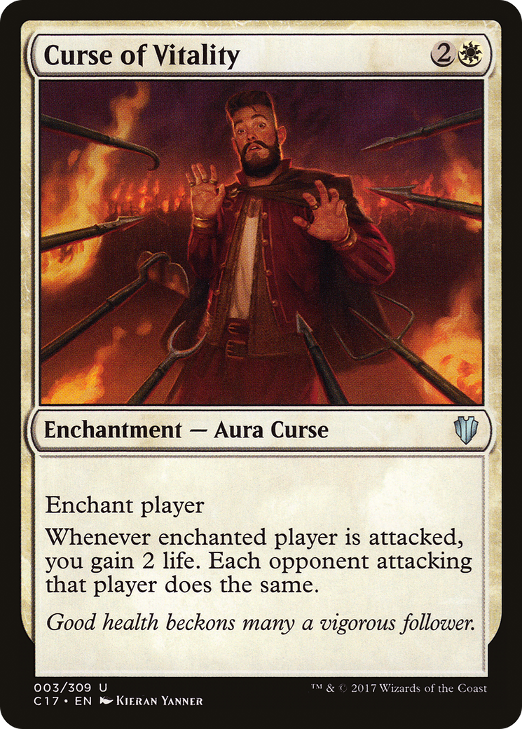 Curse of Vitality (C17-003) [Commander 2017] MTG Single Wizards of the Coast