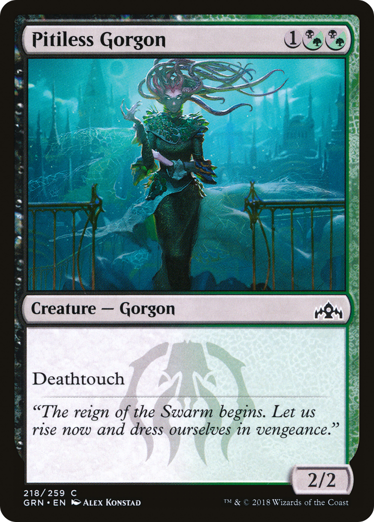 Pitiless Gorgon (GRN-218) [Guilds of Ravnica] MTG Single Wizards of the Coast