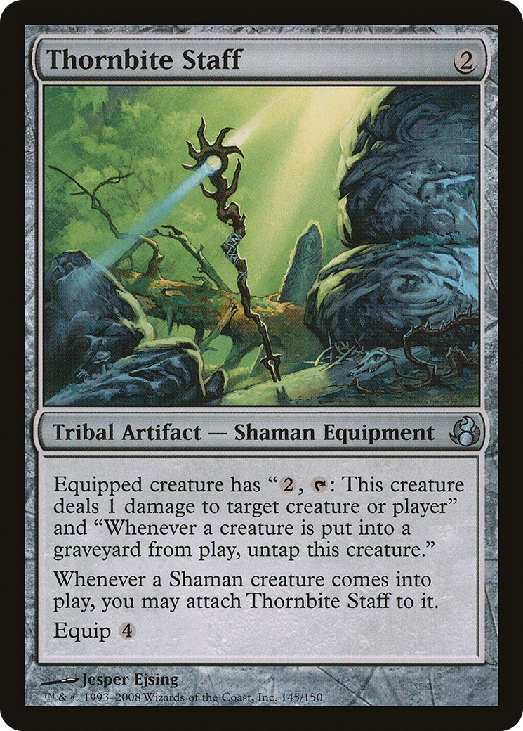Thornbite Staff (MOR-145) [Morningtide] MTG Single Wizards of the Coast