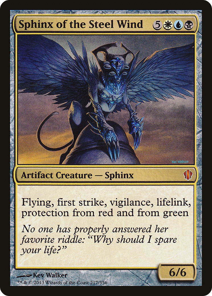 Sphinx of the Steel Wind (C13-217) [Commander 2013] MTG Single Wizards of the Coast