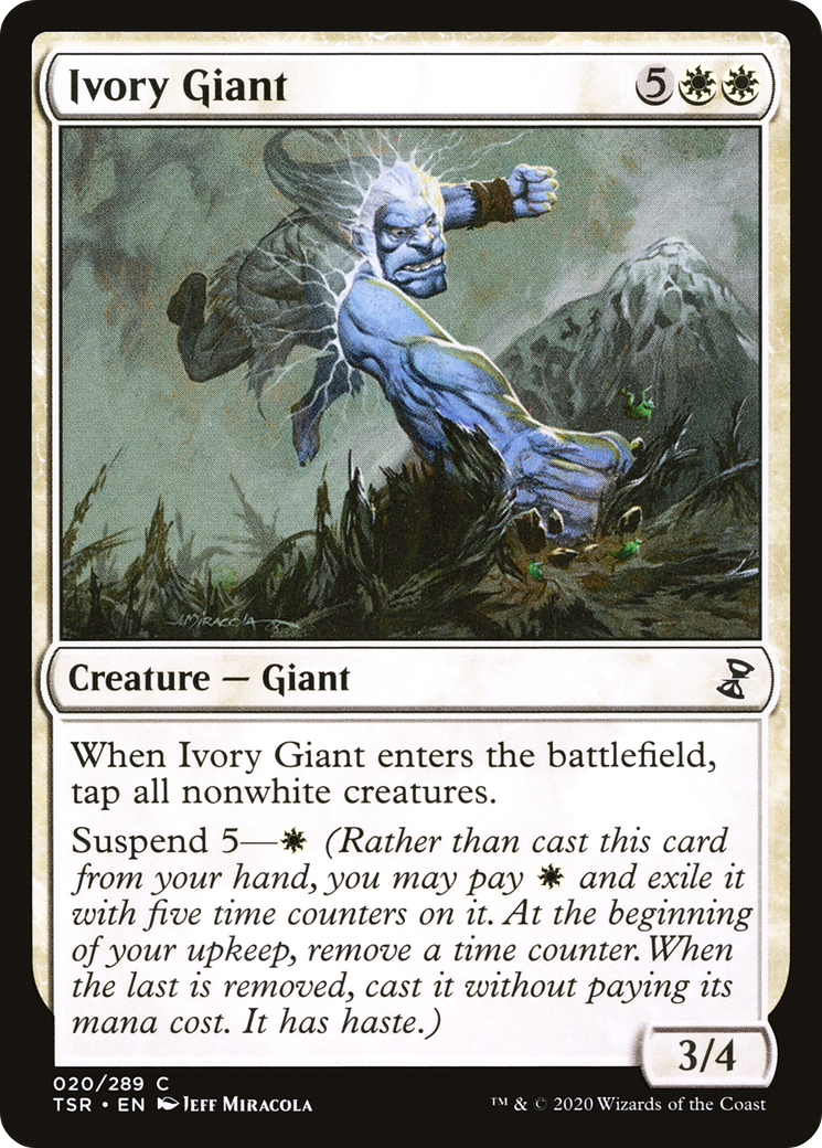 Ivory Giant (TSR-020) [Time Spiral Remastered] MTG Single Wizards of the Coast