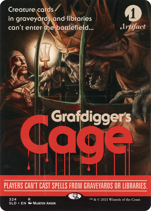 Grafdigger's Cage (SLD-324) [Secret Lair] Drop (Borderless) MTG Single Wizards of the Coast