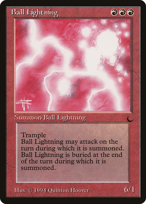 Ball Lightning (DRK-) [Oldschool] The Dark MTG Single Wizards of the Coast