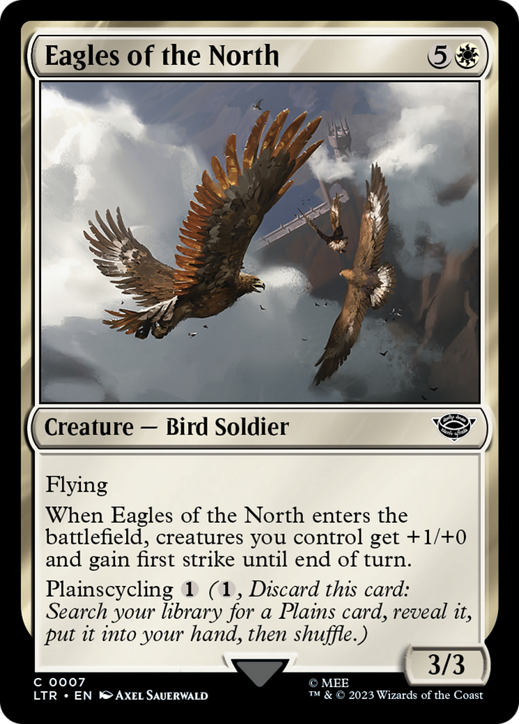 Eagles of the North (LTR-007) [The Lord of the Rings: Tales of Middle-earth] MTG Single Wizards of the Coast