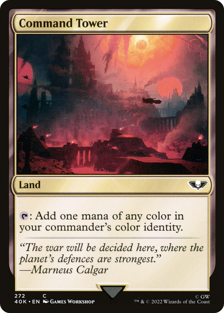 Command Tower (272) (40K-272) [Warhammer 40,000 Commander] MTG Single Wizards of the Coast