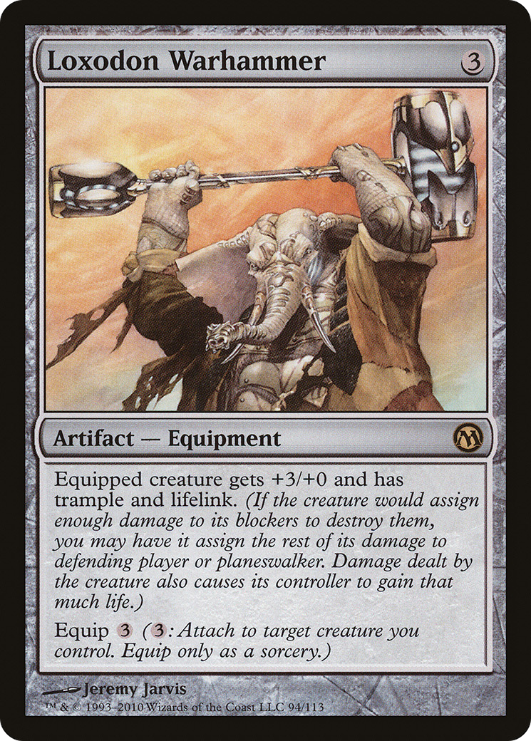 Loxodon Warhammer (DPA-094) [Misc] Duels of the Planeswalkers MTG Single Wizards of the Coast