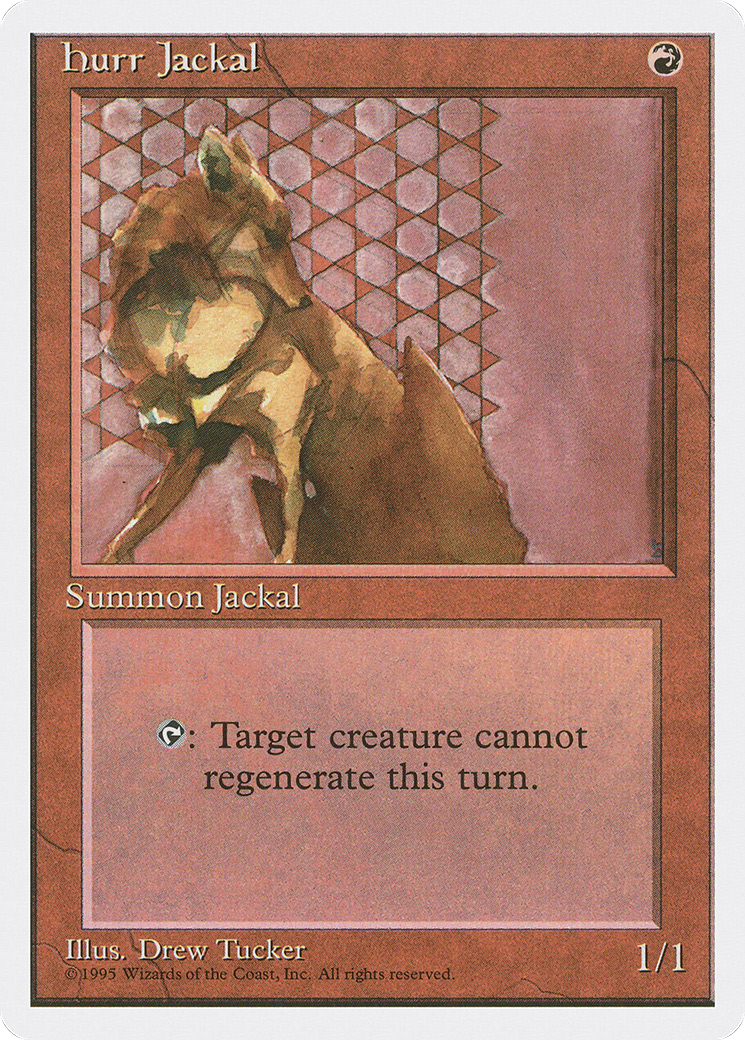 Hurr Jackal (4ED-203) [Fourth Edition] MTG Single Wizards of the Coast