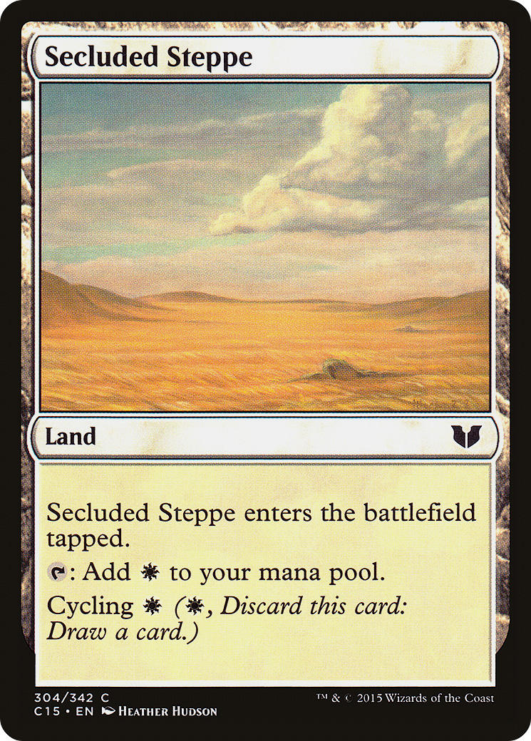 Secluded Steppe (C15-304) [Commander 2015] MTG Single Wizards of the Coast