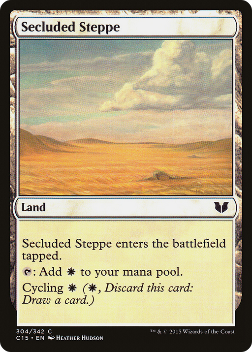 Secluded Steppe (C15-304) [Commander 2015] MTG Single Wizards of the Coast