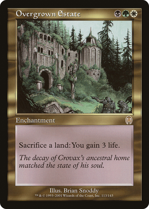 Overgrown Estate (APC-113) [Apocalypse] MTG Single Wizards of the Coast