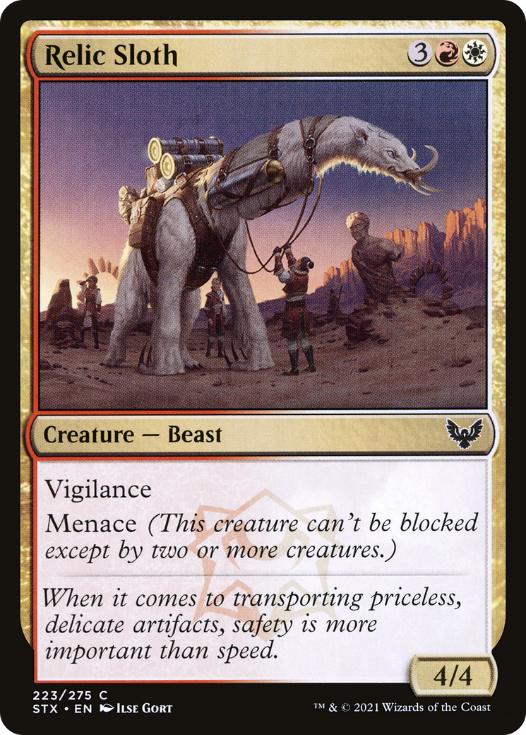 Relic Sloth (STX-223) [Strixhaven: School of Mages] MTG Single Wizards of the Coast