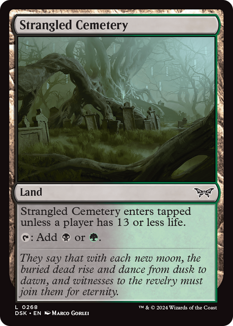 Strangled Cemetery (DSK-268) [Duskmourn: House of Horror] MTG Single Wizards of the Coast