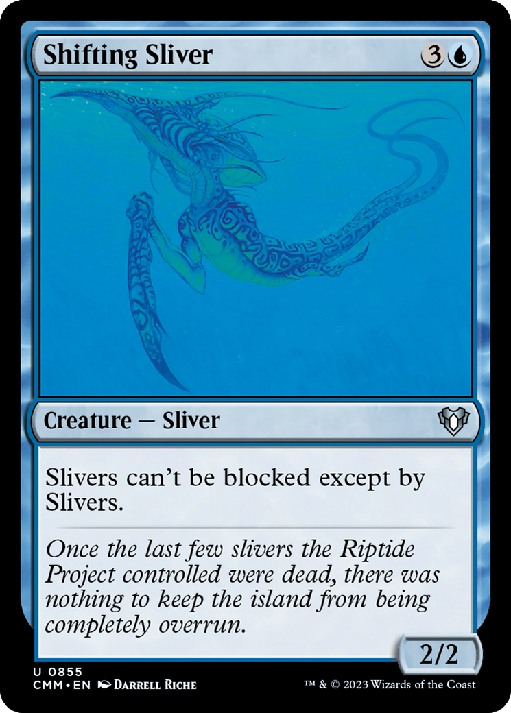 Shifting Sliver (CMM-855) [Commander Masters] MTG Single Wizards of the Coast