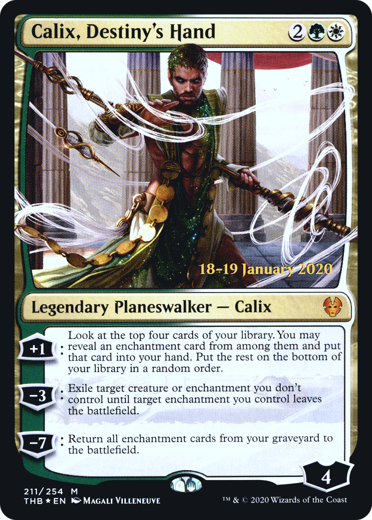 Calix, Destiny's Hand (PRE-211) [Theros Beyond Death Promos] Foil MTG Single Wizards of the Coast