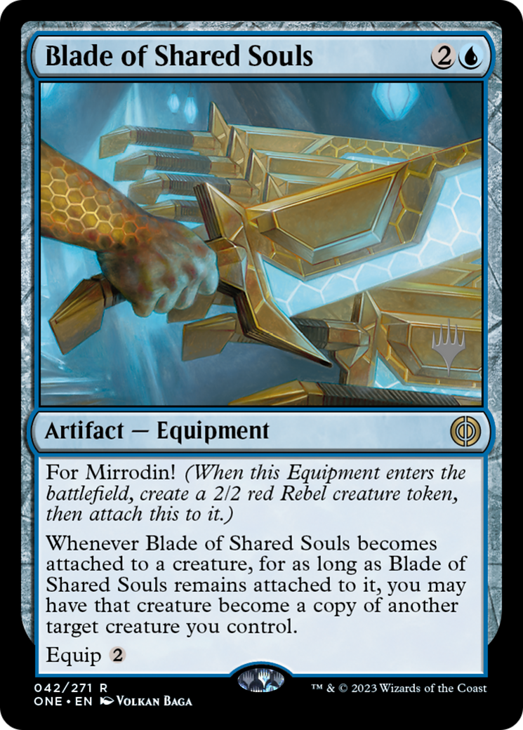 Blade of Shared Souls (PPONE-42P) [Phyrexia: All Will Be One Promos] Foil MTG Single Wizards of the Coast