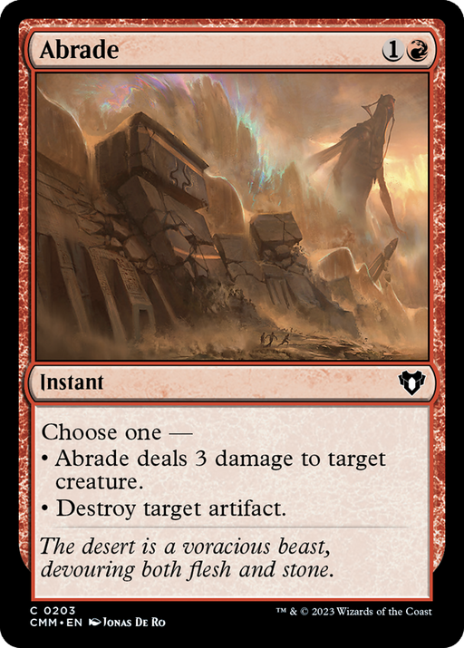 Abrade (CMM-203) [Commander Masters] Foil MTG Single Wizards of the Coast