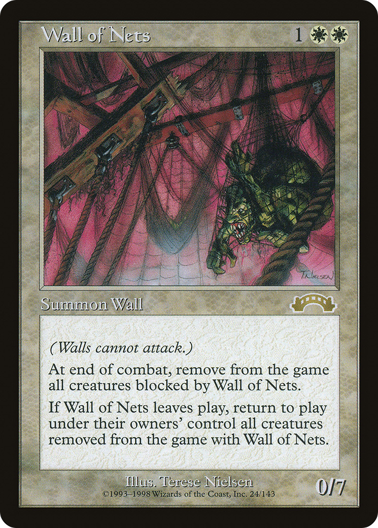 Wall of Nets (EXO-024) [Exodus] MTG Single Wizards of the Coast