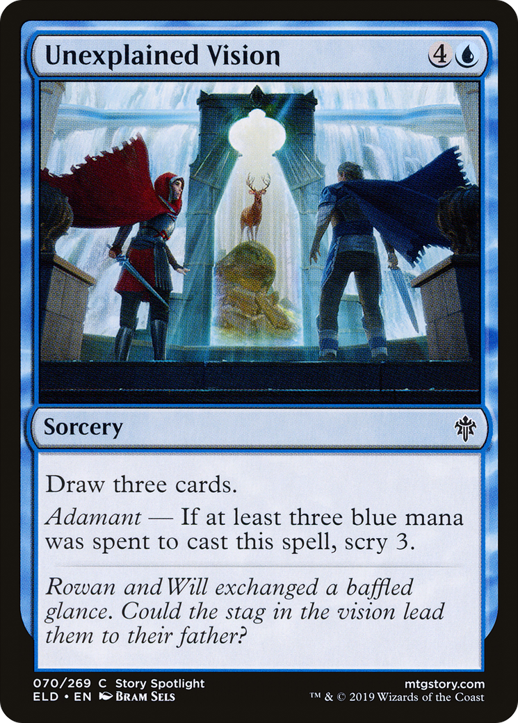 Unexplained Vision (ELD-070) [Throne of Eldraine] Foil MTG Single Wizards of the Coast