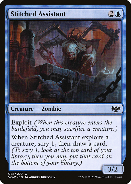 Stitched Assistant (VOW-081) [Innistrad: Crimson Vow] MTG Single Wizards of the Coast