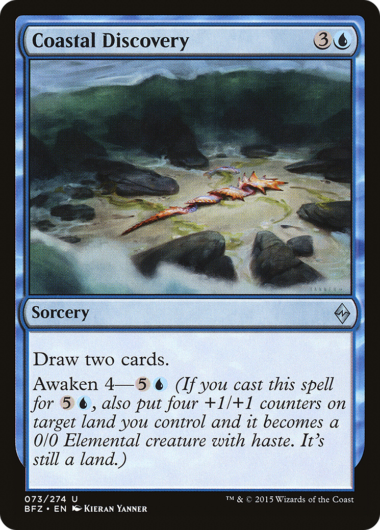 Coastal Discovery (BFZ-073) [Battle for Zendikar] MTG Single Wizards of the Coast