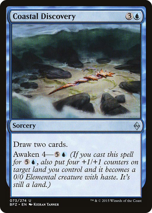 Coastal Discovery (BFZ-073) [Battle for Zendikar] MTG Single Wizards of the Coast