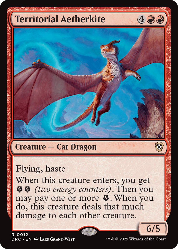 Territorial Aetherkite (DRC-012) [Aetherdrift Commander] MTG Single Wizards of the Coast