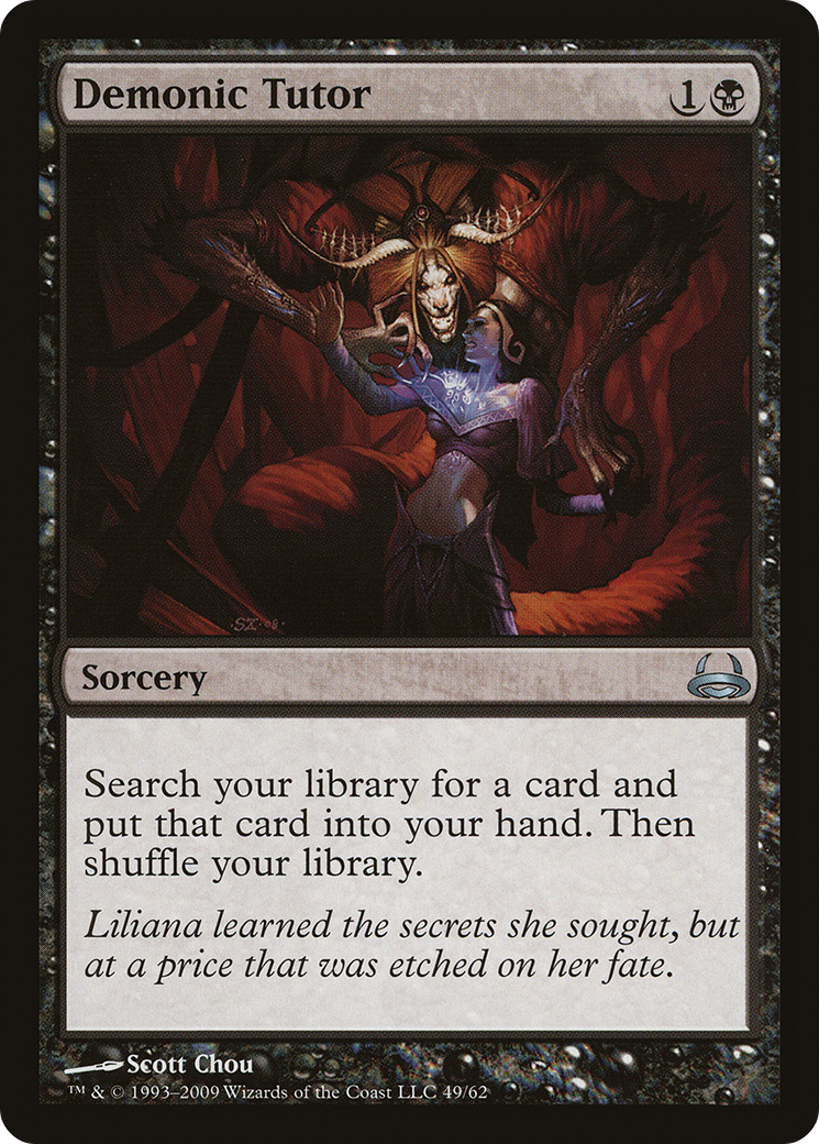 Demonic Tutor (DDC-049) [Misc] Duel Decks: Divine vs. Demonic MTG Single Wizards of the Coast